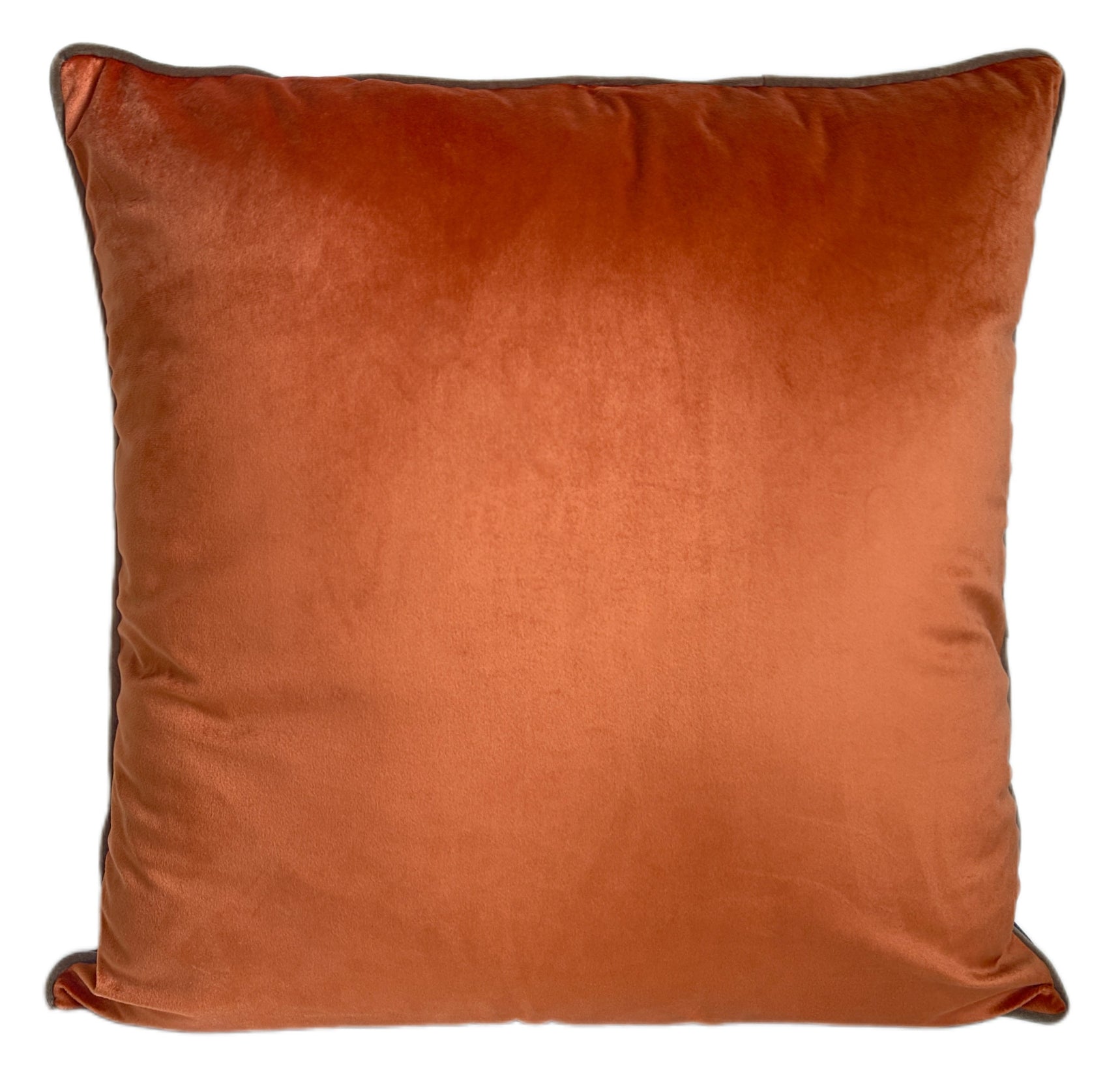 Malini Pm Dble Sided Velvet Brown/Choc Taupe Square Cushion 59x59